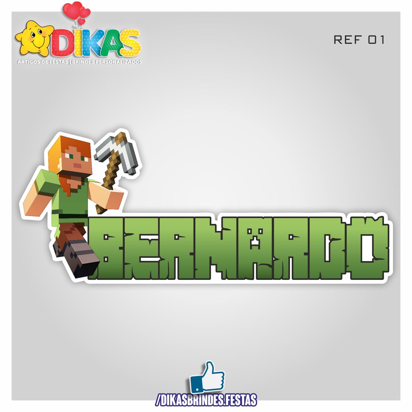 NOME DECORATIVO - MINECRAFT
