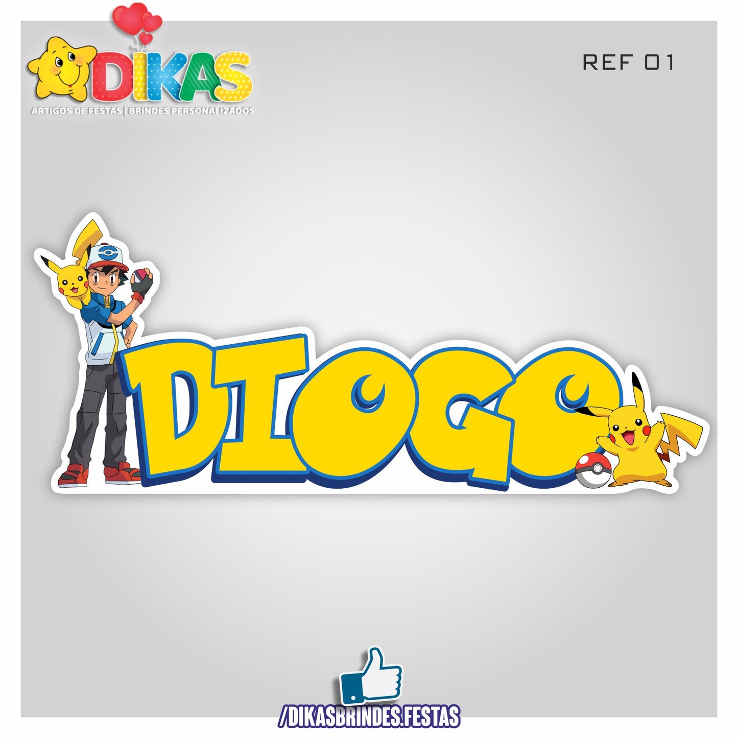 NOME DECORATIVO - POKÉMON