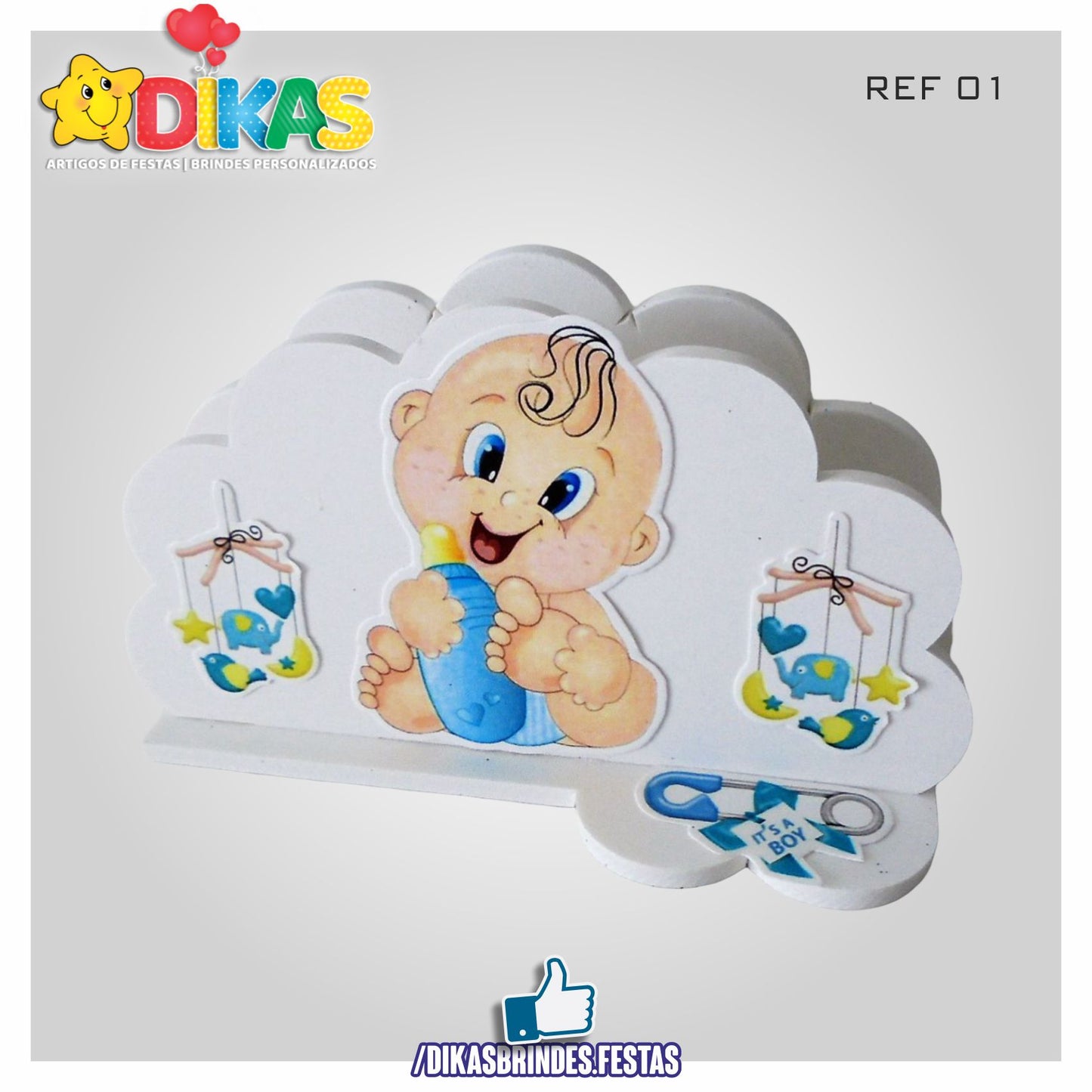 PORTA-GUARDANAPO EM PVC - BEBÉ