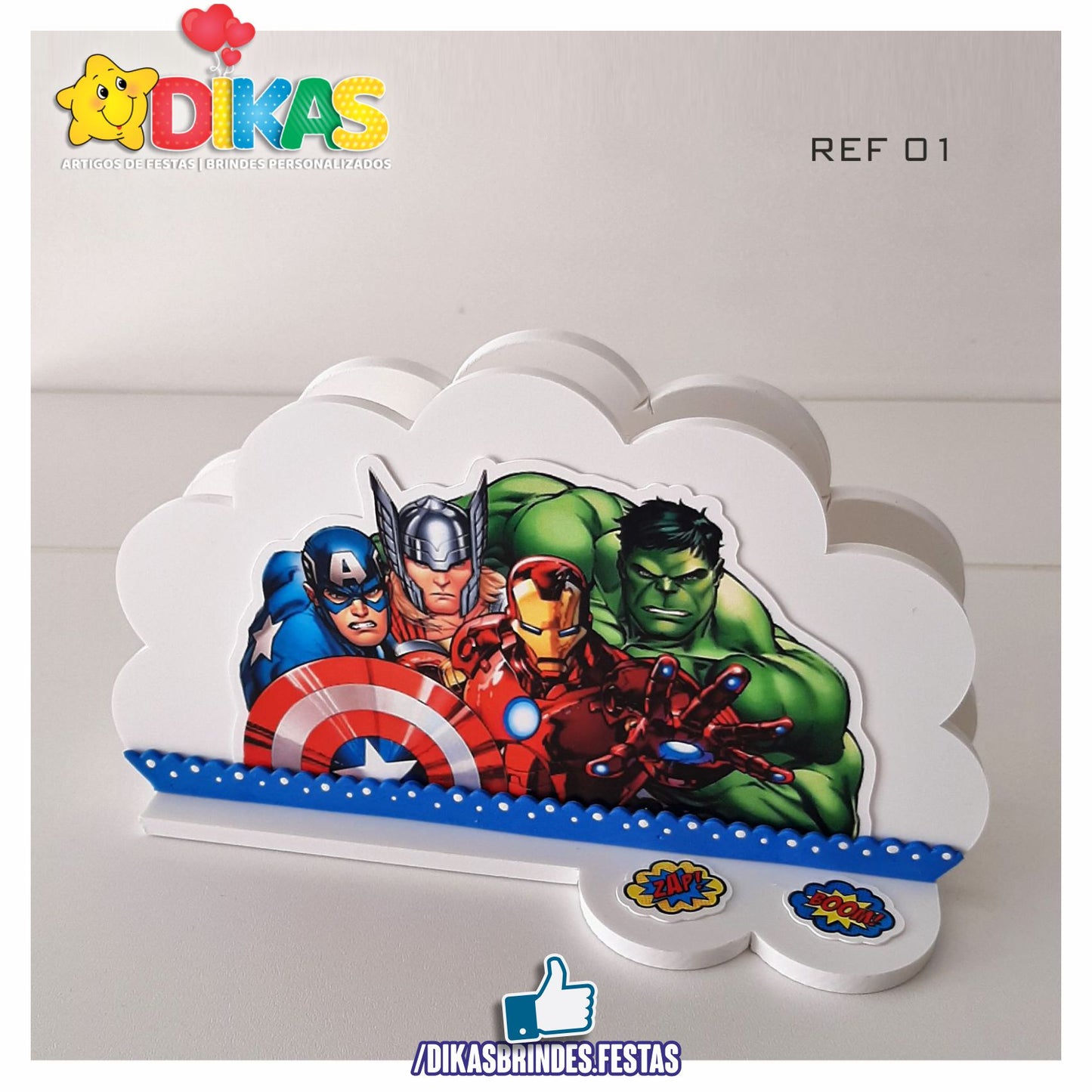 PORTA-GUARDANAPO EM PVC - AVENGERS