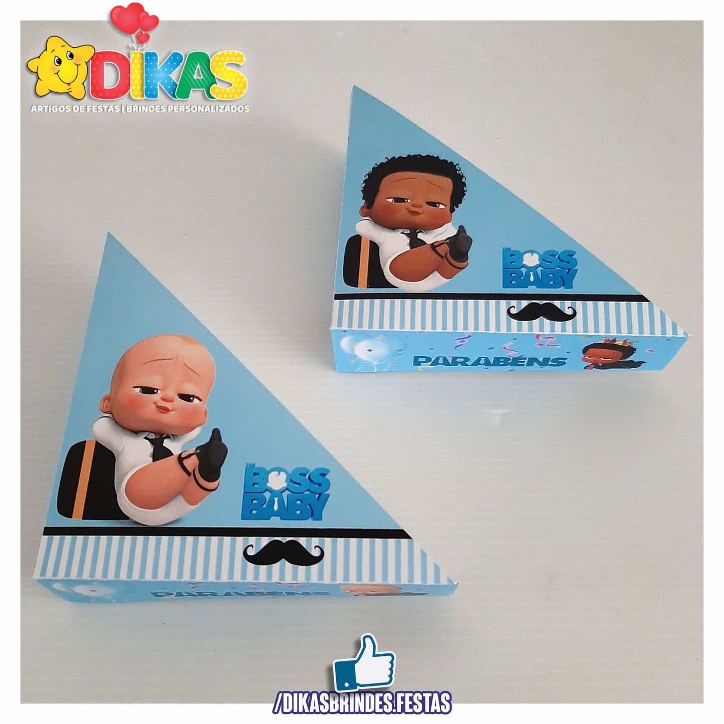 PORTA-GUARDANAPO EM PAPEL - BOSS BABY