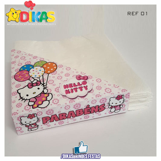 PORTA-GUARDANAPO EM PAPEL - HELLO KITTY