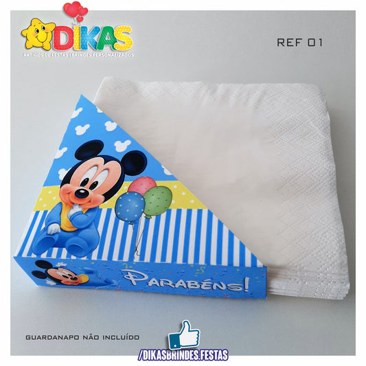 PORTA-GUARDANAPO EM PAPEL - MICKEY BABY