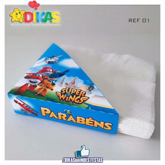 PORTA-GUARDANAPO EM PAPEL - SUPER WINGS