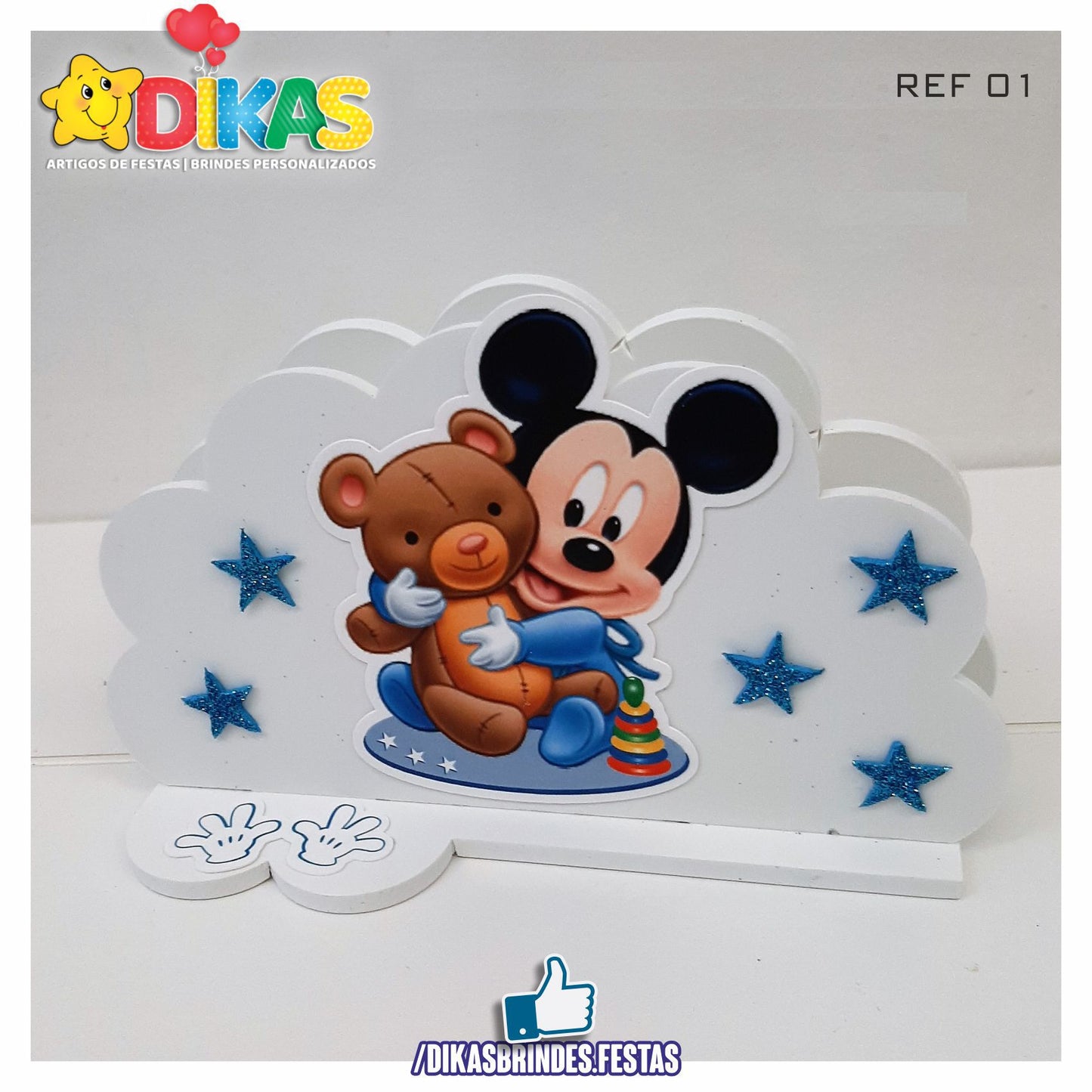 PORTA-GUARDANAPO EM PVC - MICKEY BABY