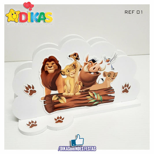 PORTA-GUARDANAPO EM PVC - REI LEÃO