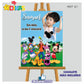 PLACARD DE ENTRADA PERSONALIZADO - MICKEY E OS AMIGOS