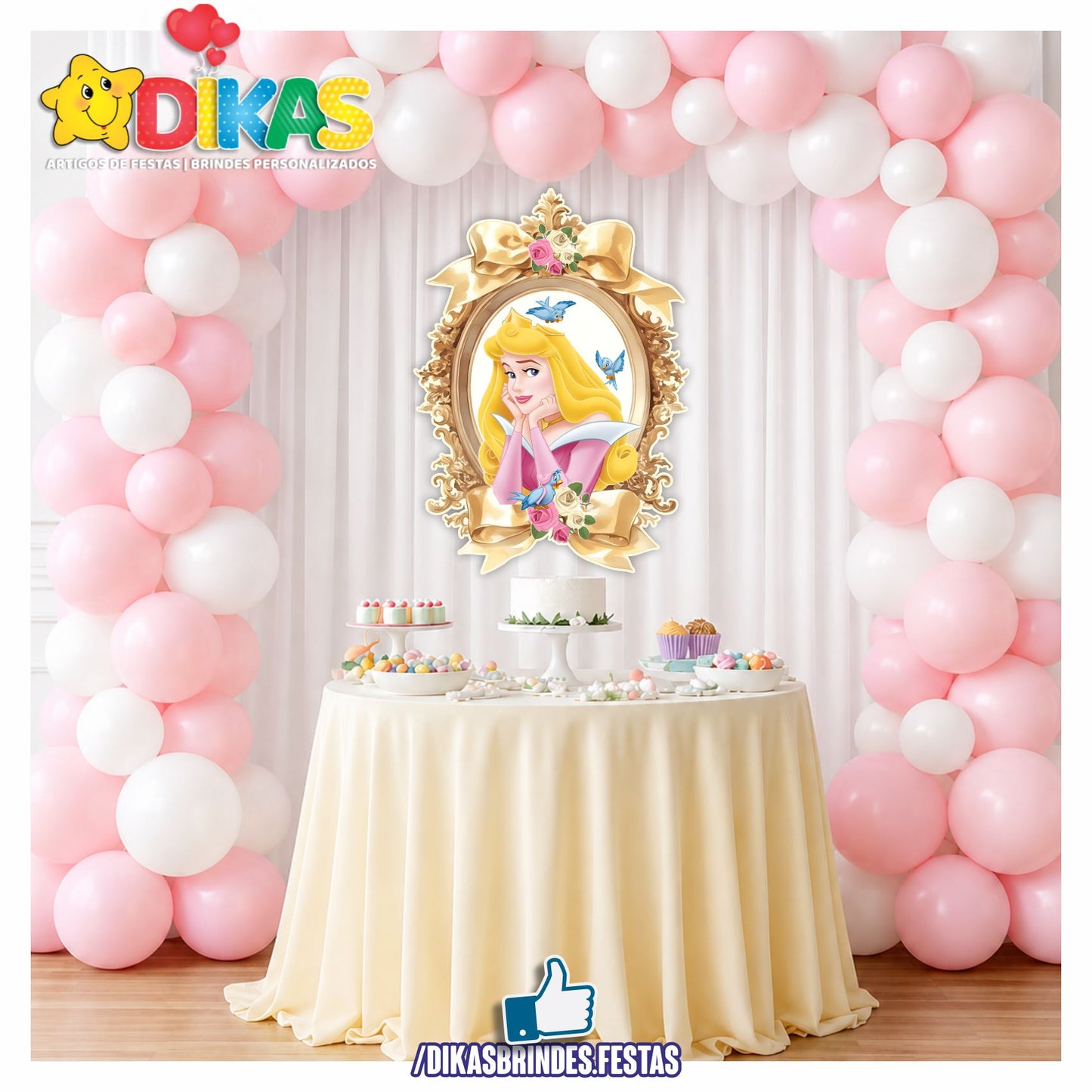 PLACAR DE PAREDE - PRINCESA AURORA