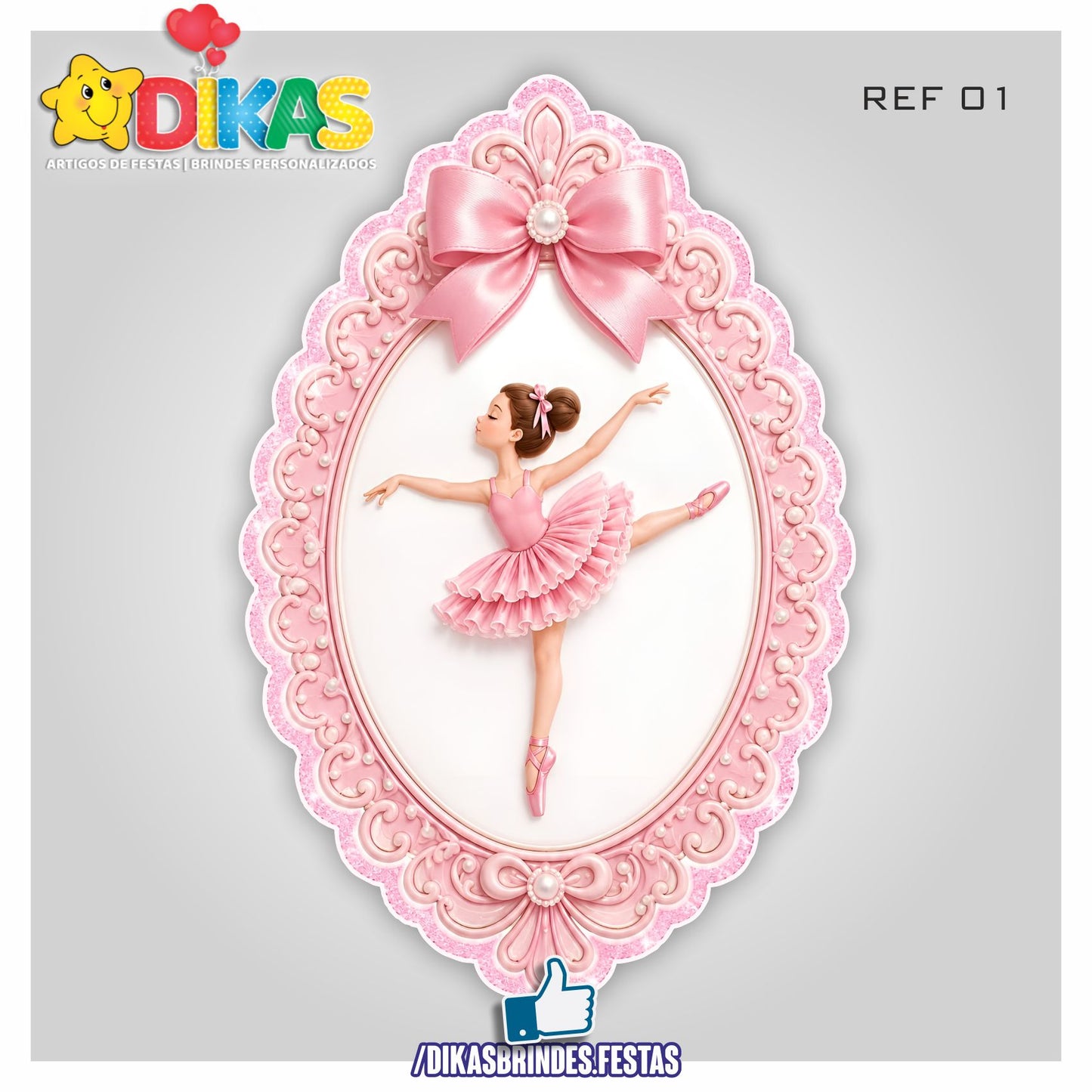 PLACAR DE PAREDE - BAILARINA