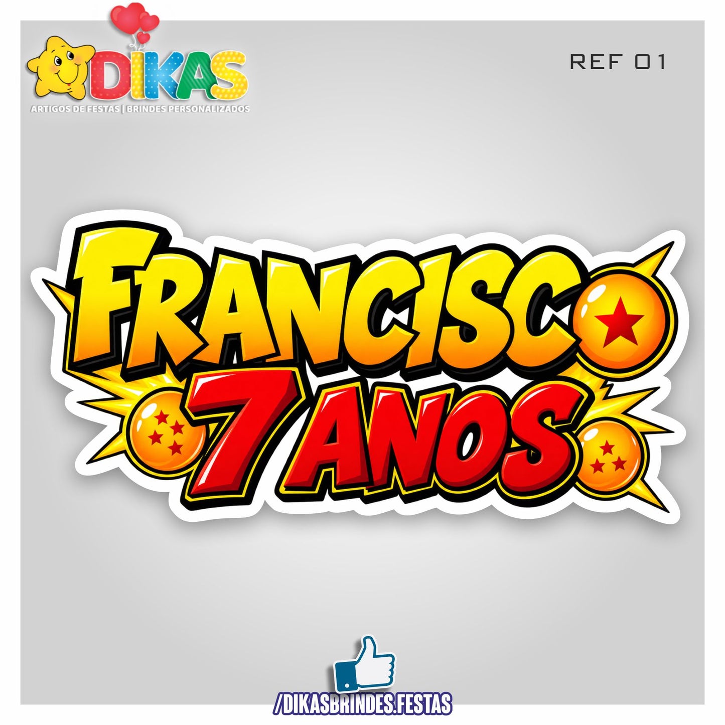 PLACAR DE PAREDE - DRAGON BALL