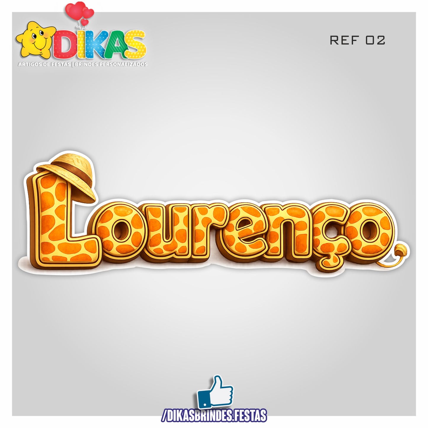 PLACAR DE PAREDE - ANIMAIS DA SELVA