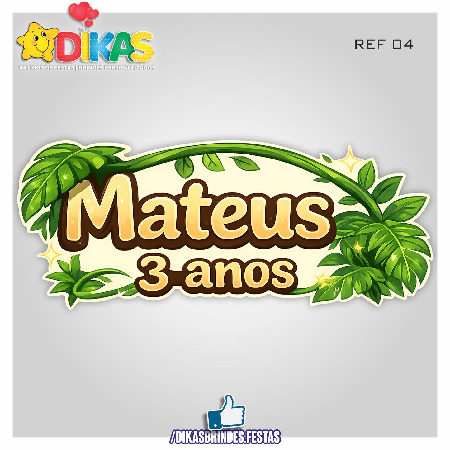 PLACAR DE PAREDE - ANIMAIS DA SELVA
