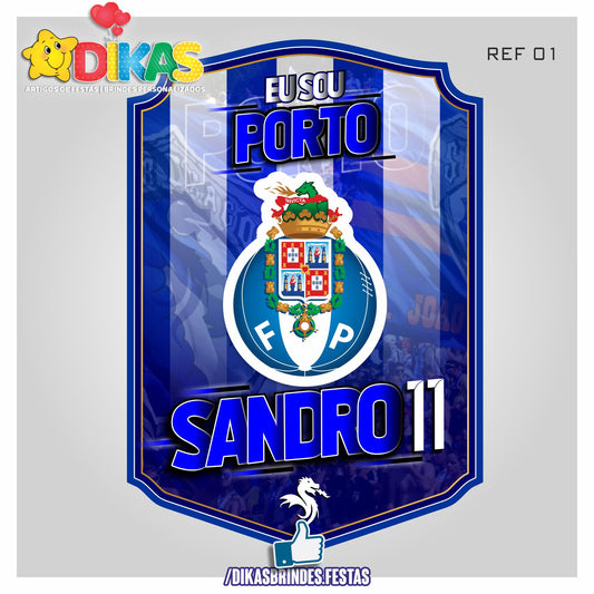 PLACAR PERSONALIZADO - FUTEBOL PORTO