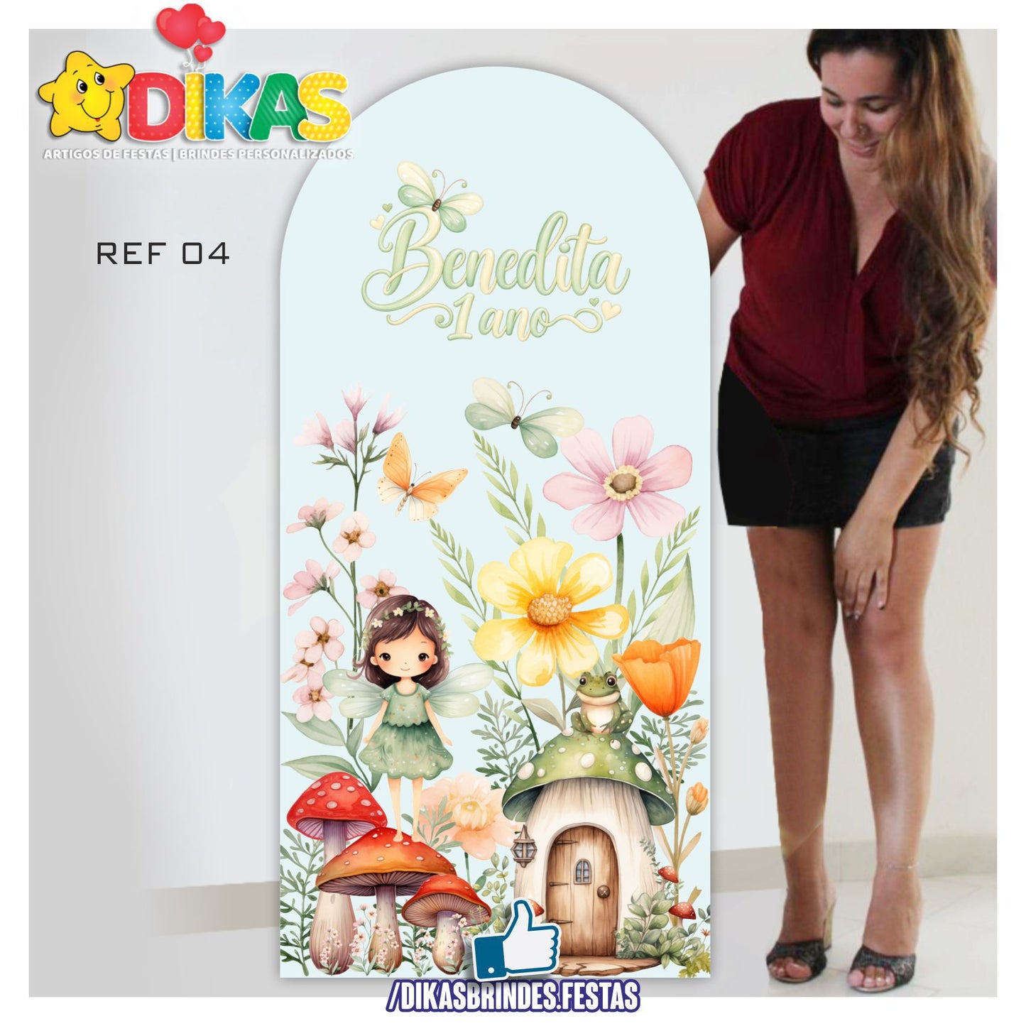 PAINEL ROMANO - BORBOLETA / JARDIM ENCANTADO