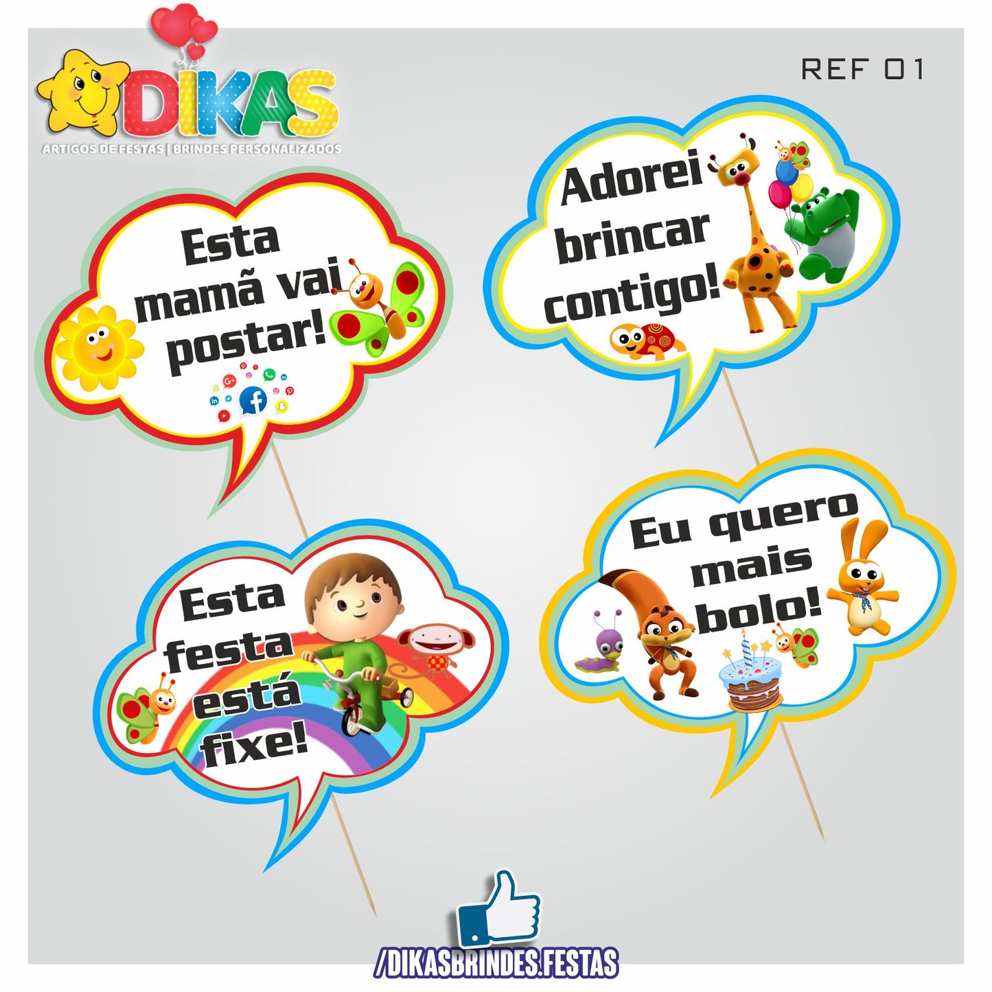 PLAQUINHAS DIVERTIDAS P/ FOTOS - BABY TV