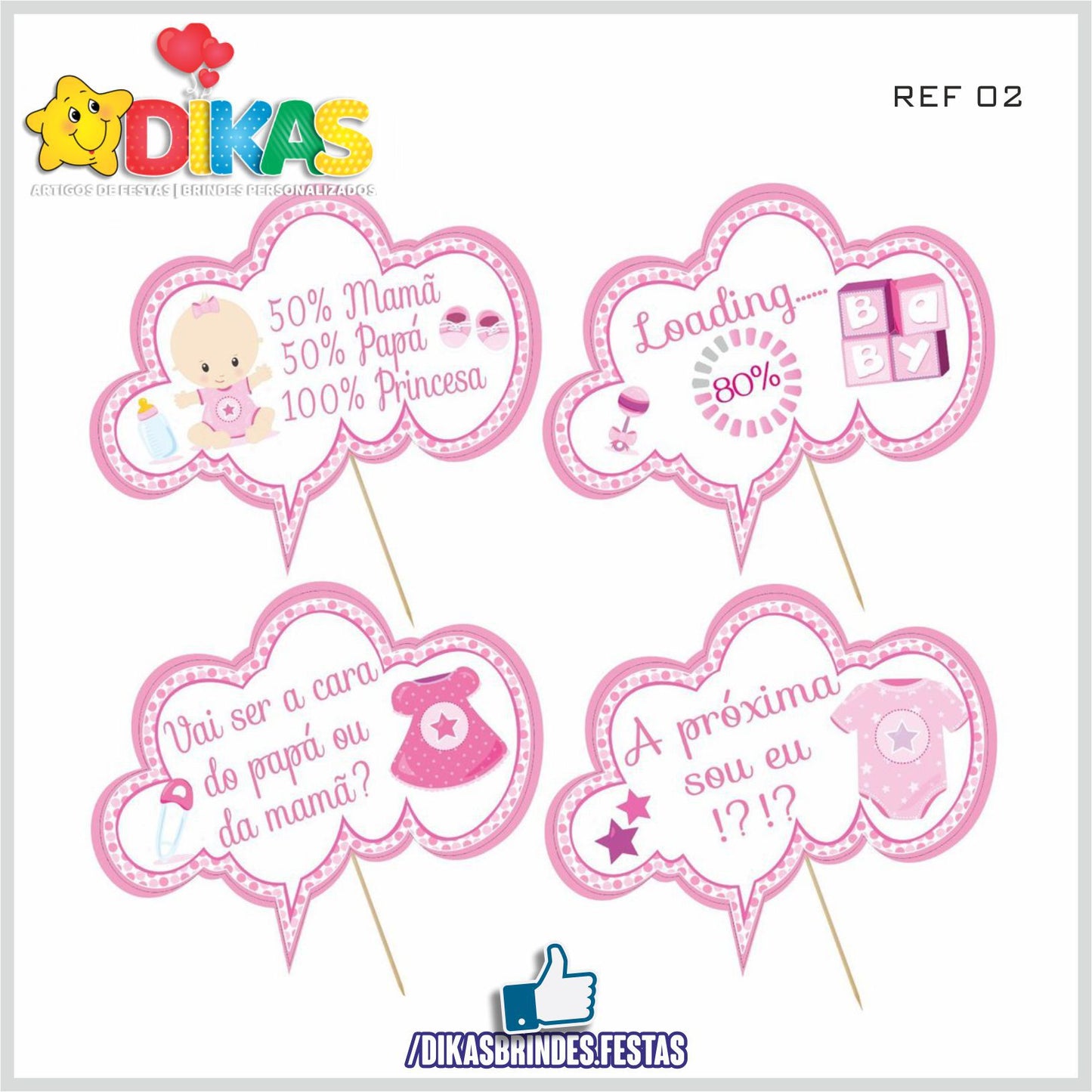 PLAQUINHAS DIVERTIDAS P/ FOTOS - BEBÉ