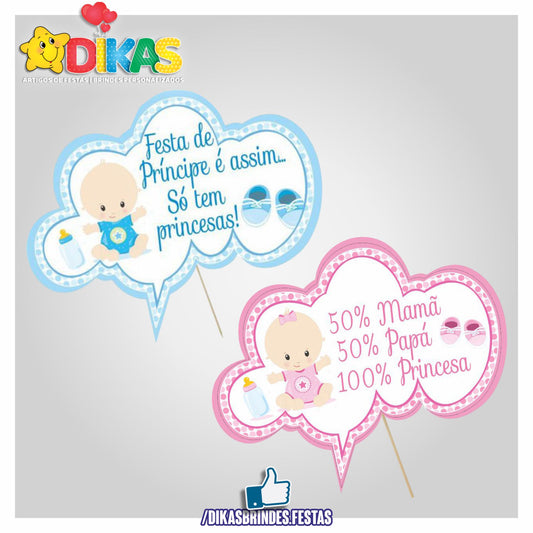 PLAQUINHAS DIVERTIDAS P/ FOTOS - BEBÉ