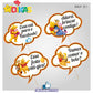 PLAQUINHAS DIVERTIDAS P/ FOTOS - POOH
