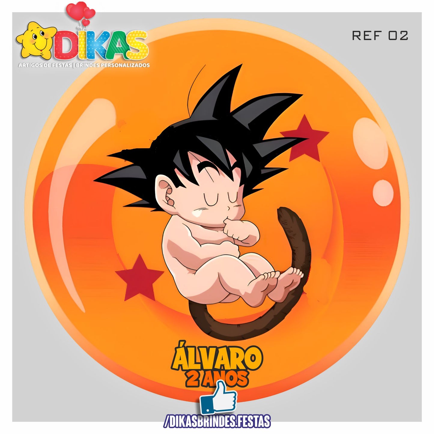 PAINEL CENÁRIO REDONDO - DRAGON BALL