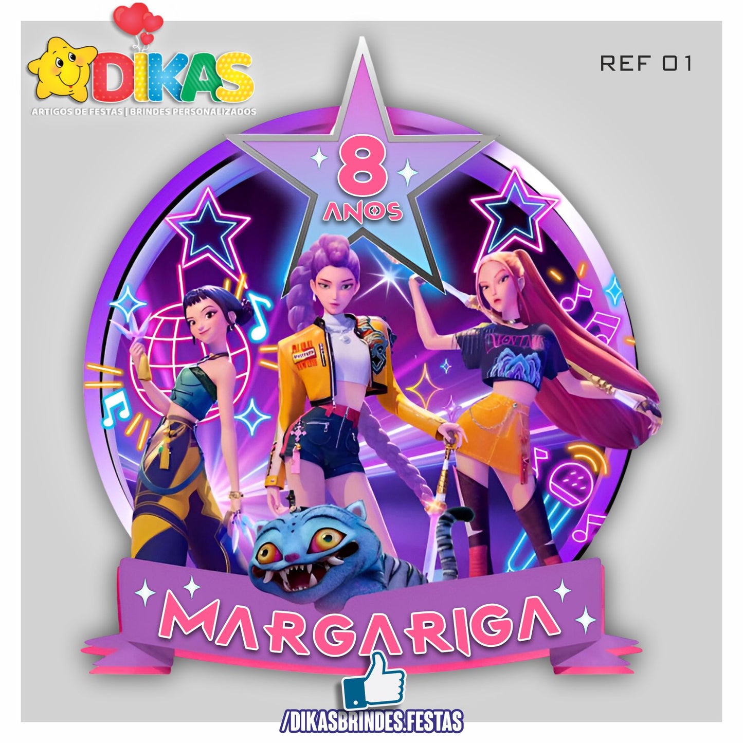 PAINEL CENÁRIO REDONDO - Guerreiras do K-POP