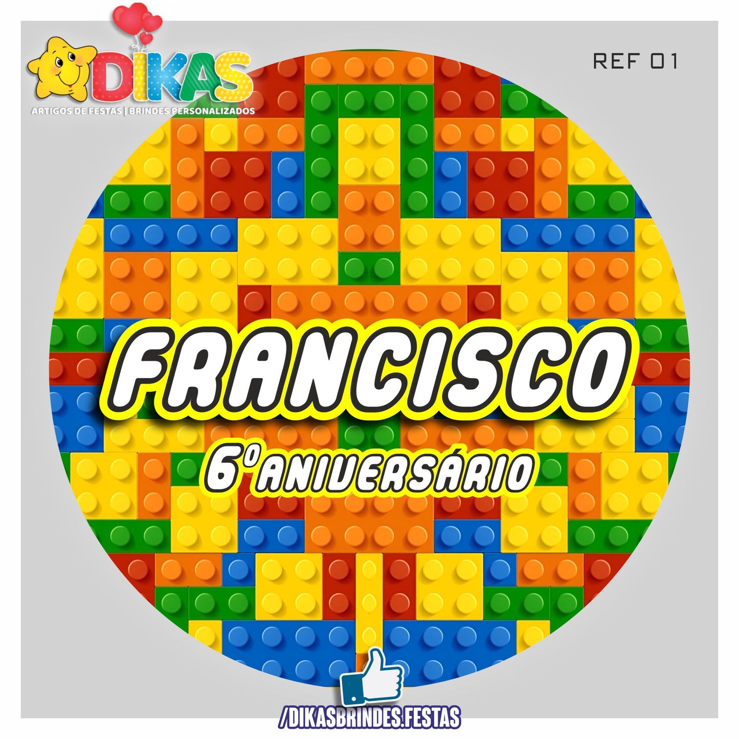 PAINEL CENÁRIO REDONDO - LEGO