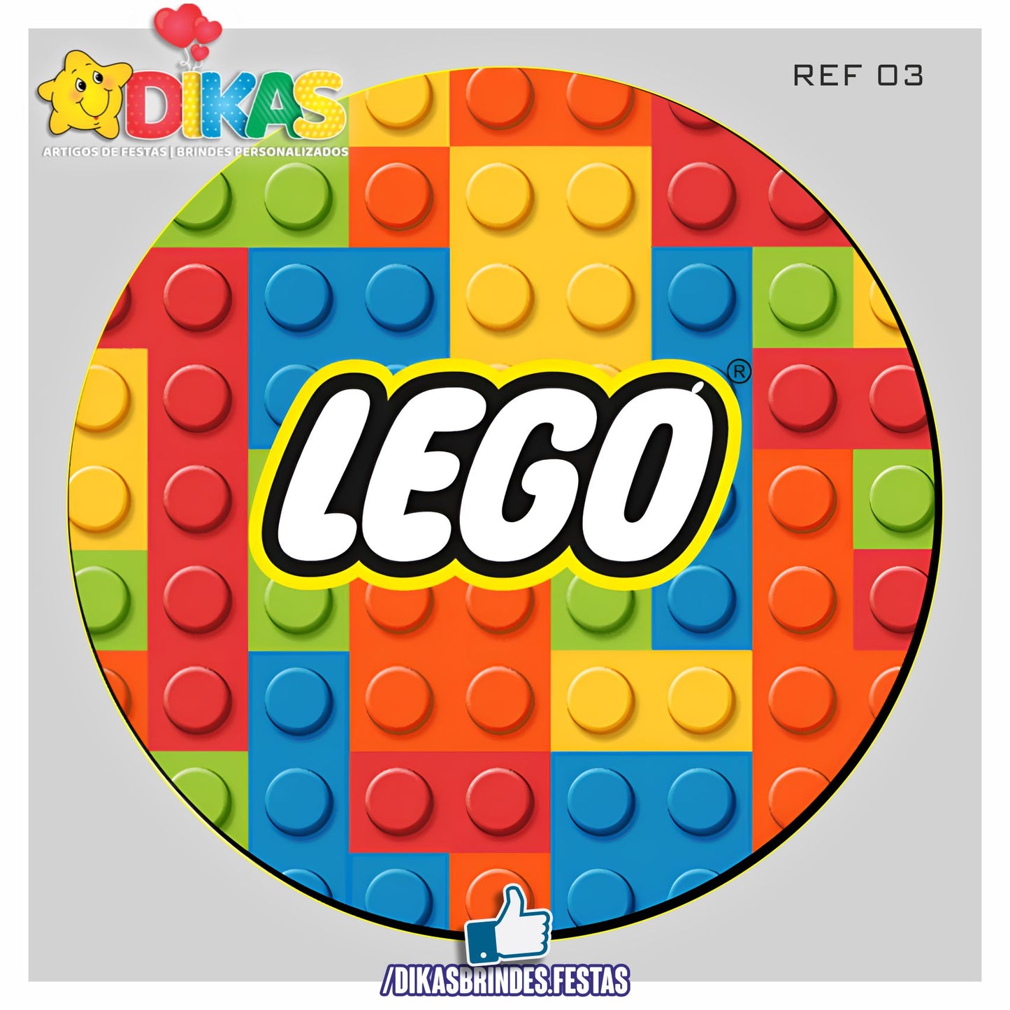 PAINEL CENÁRIO REDONDO - LEGO