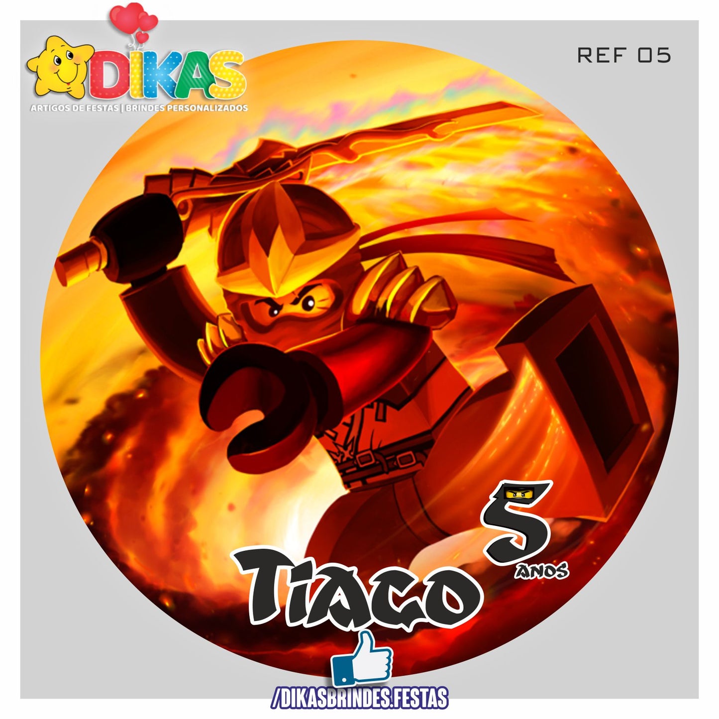 PAINEL CENÁRIO REDONDO - NINJAGO