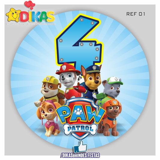 PAINEL CENÁRIO REDONDO - PATRULHA PATA