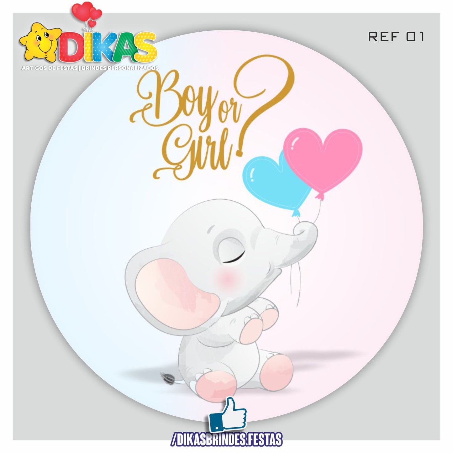 PAINEL CENÁRIO REDONDO - CHÁ REVELAÇÃO