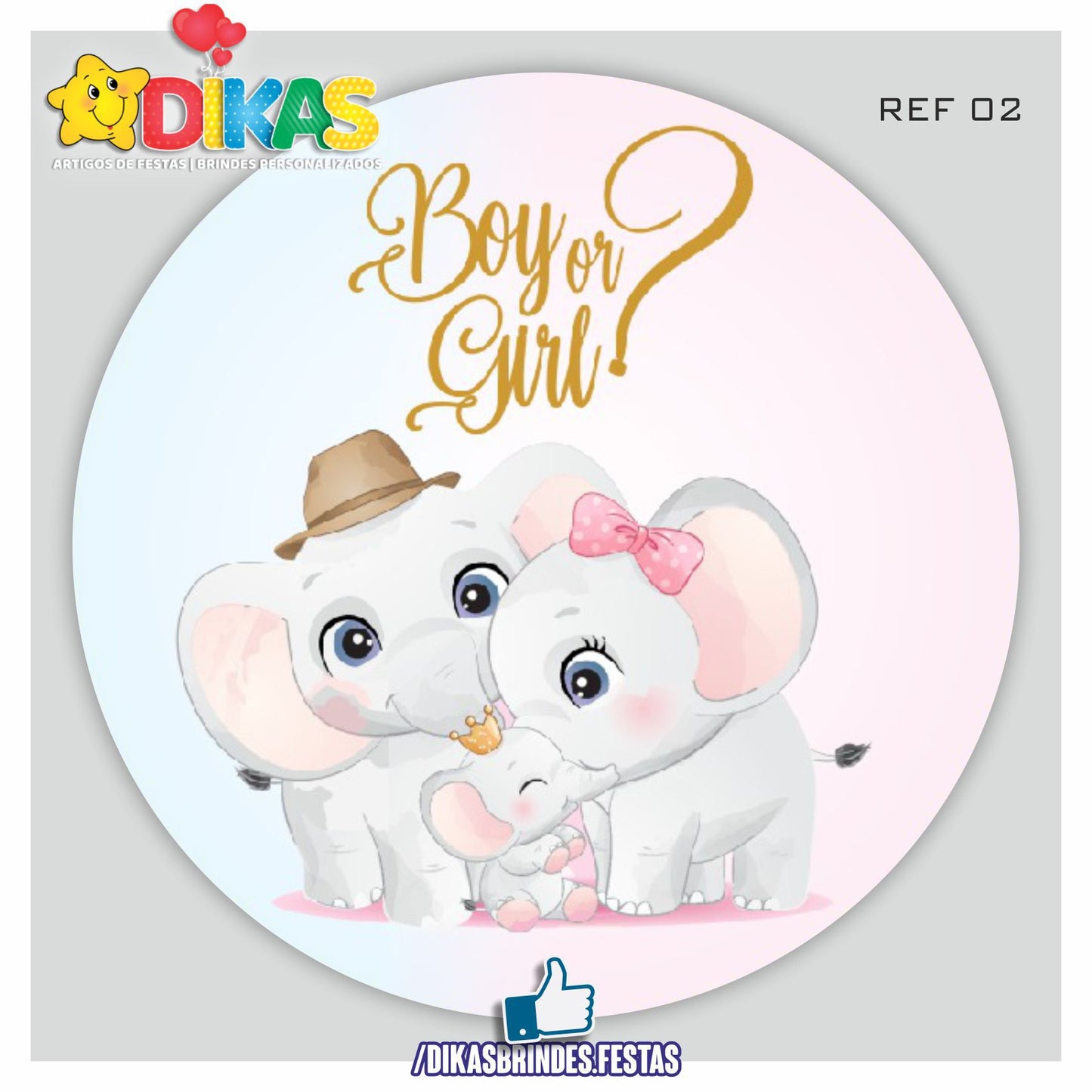 PAINEL CENÁRIO REDONDO - CHÁ REVELAÇÃO