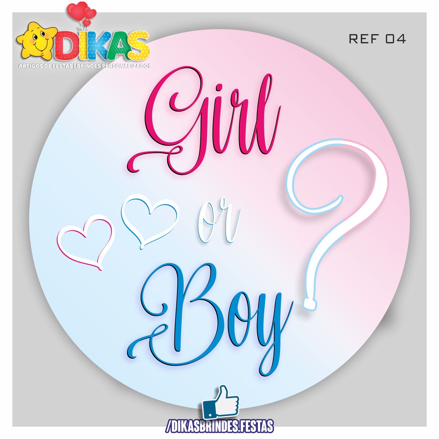 PAINEL CENÁRIO REDONDO - CHÁ REVELAÇÃO