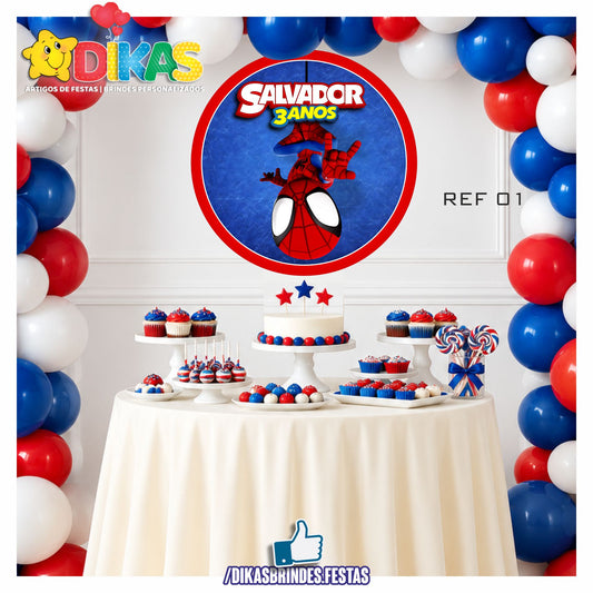 PAINEL CENÁRIO REDONDO - SPIDEY