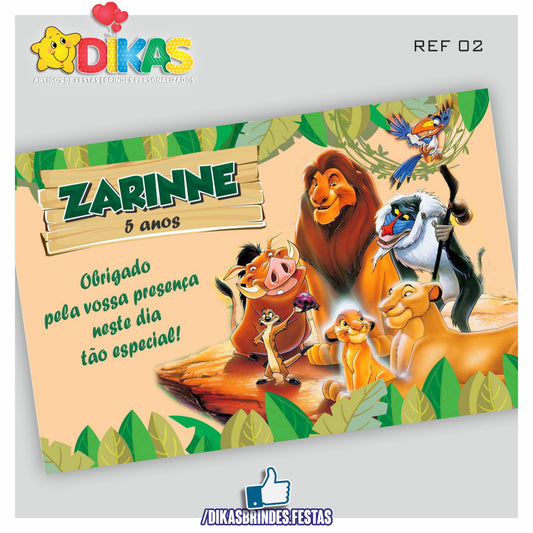 PAINEL TEMÁTICO E/OU PERSONALIZADO - REI LEÃO