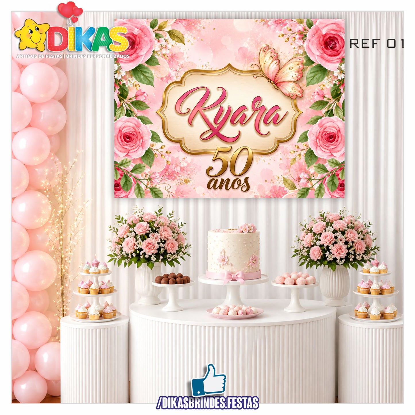 PAINEL TEMÁTICO E/OU PERSONALIZADO - 50 ANOS