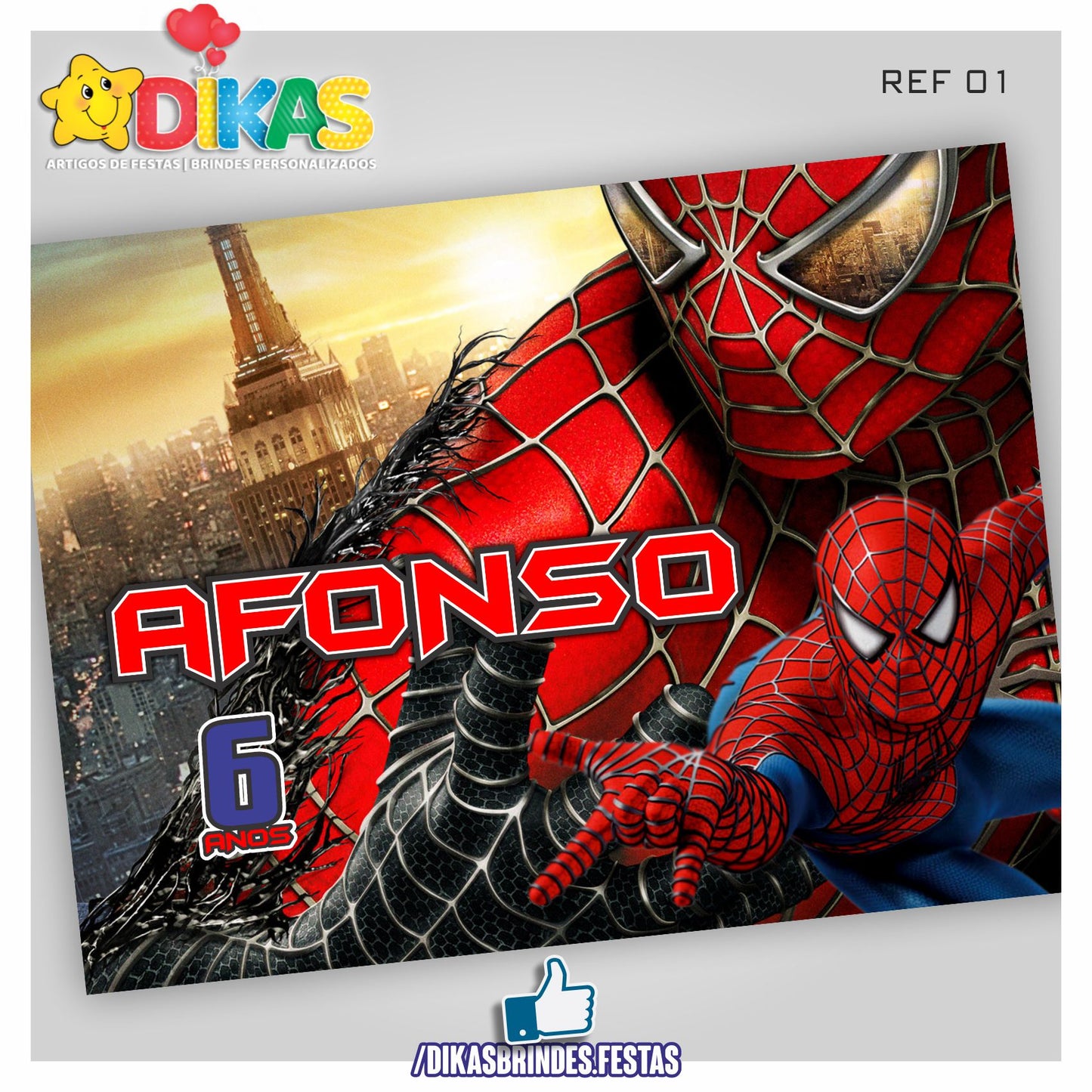 PAINEL TEMÁTICO E/OU PERSONALIZADO - HOMEM ARANHA