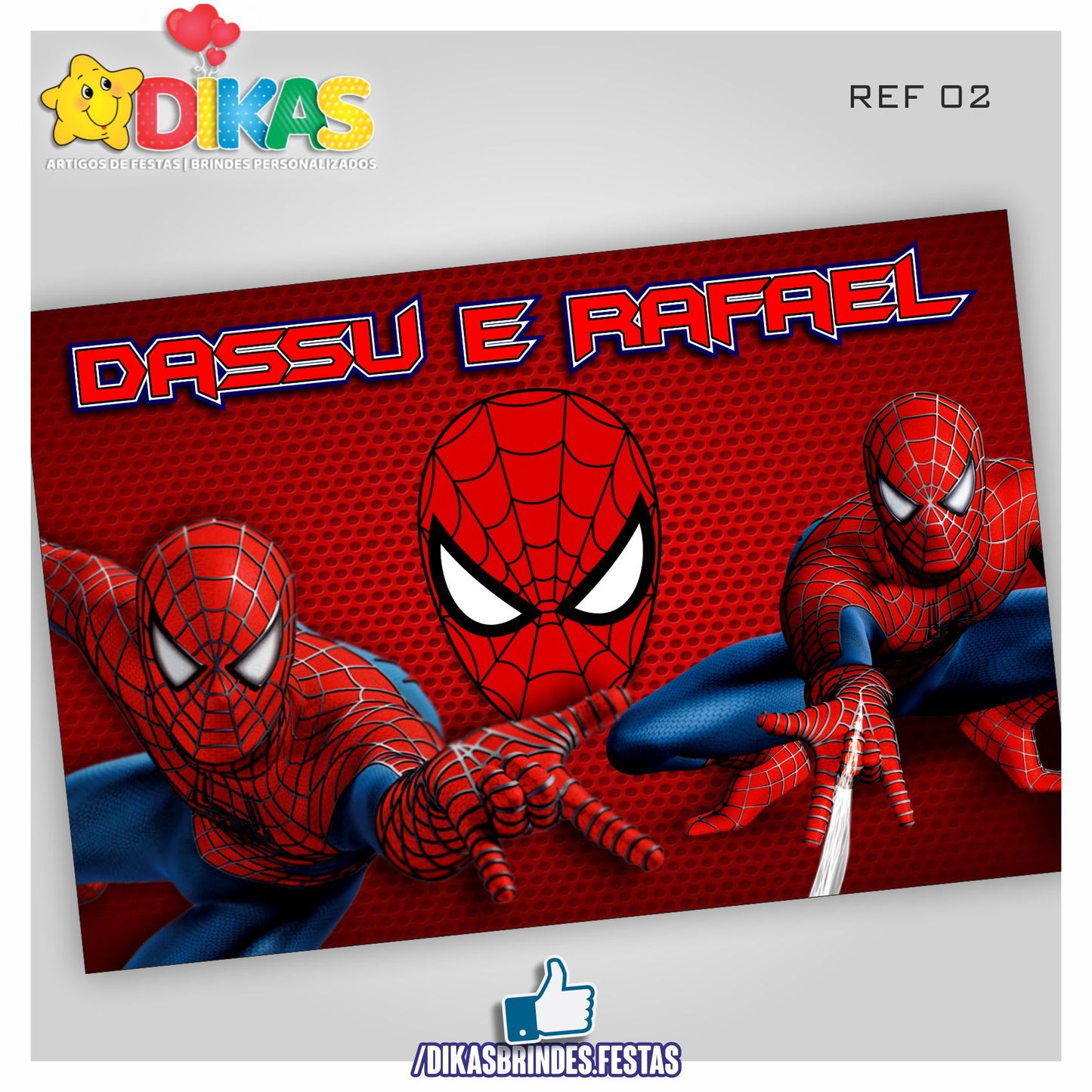 PAINEL TEMÁTICO E/OU PERSONALIZADO - HOMEM ARANHA