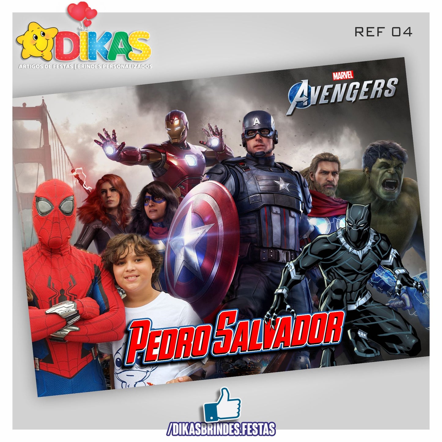 PAINEL TEMÁTICO E/OU PERSONALIZADO - AVENGERS