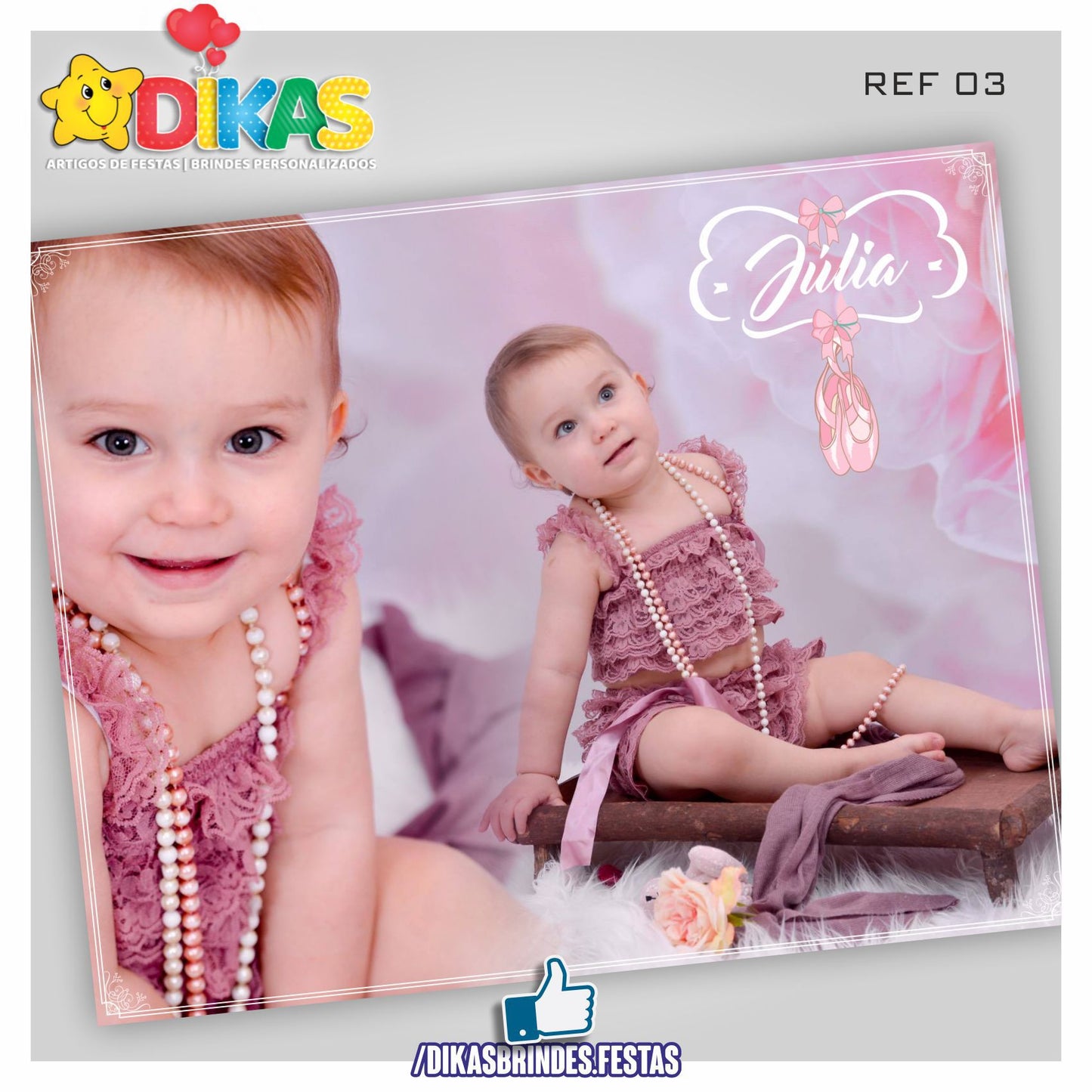PAINEL TEMÁTICO E/OU PERSONALIZADO - BAILARINA