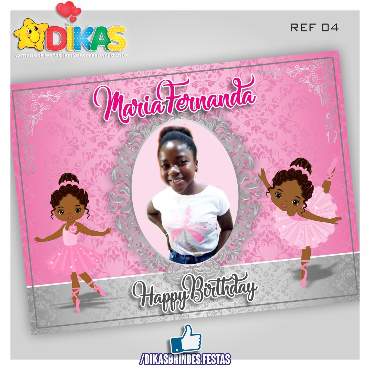PAINEL TEMÁTICO E/OU PERSONALIZADO - BAILARINA
