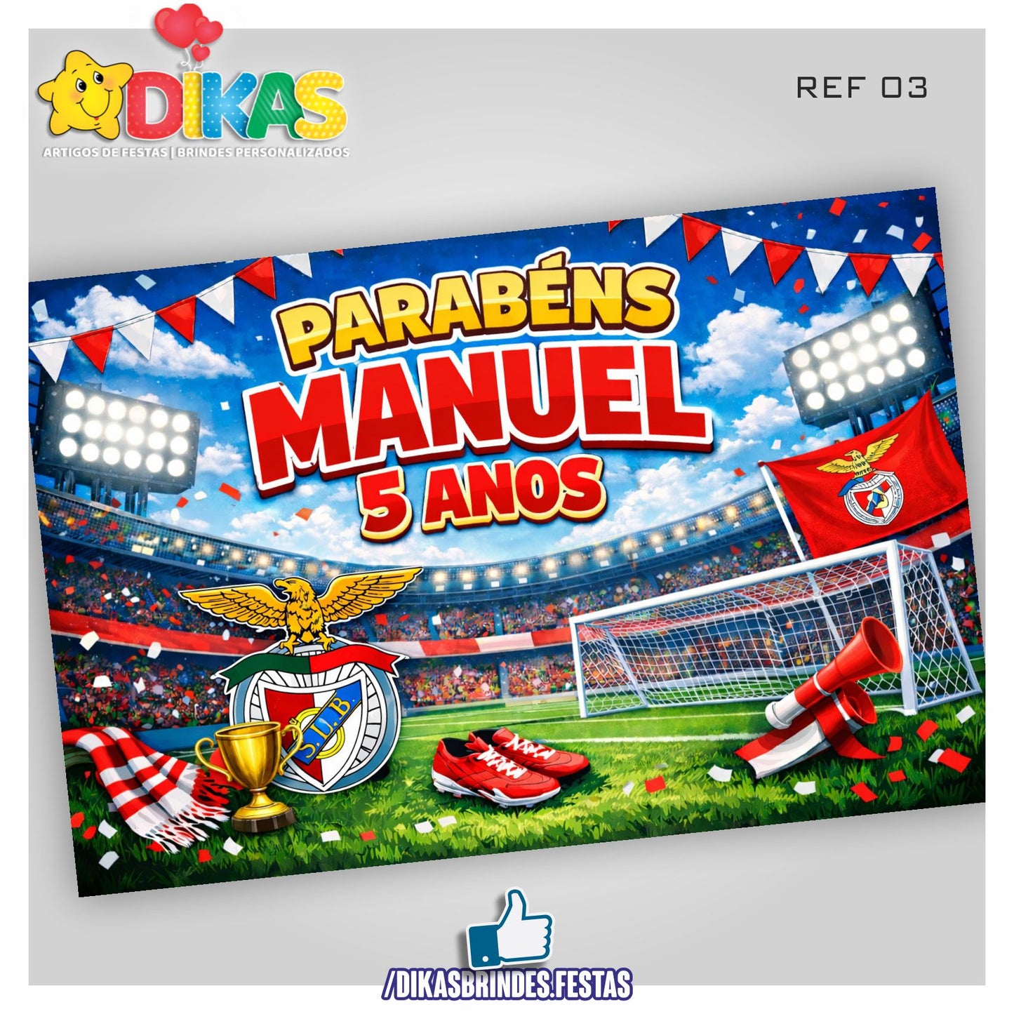 PAINEL TEMÁTICO E/OU PERSONALIZADO - FUTEBOL BENFICA