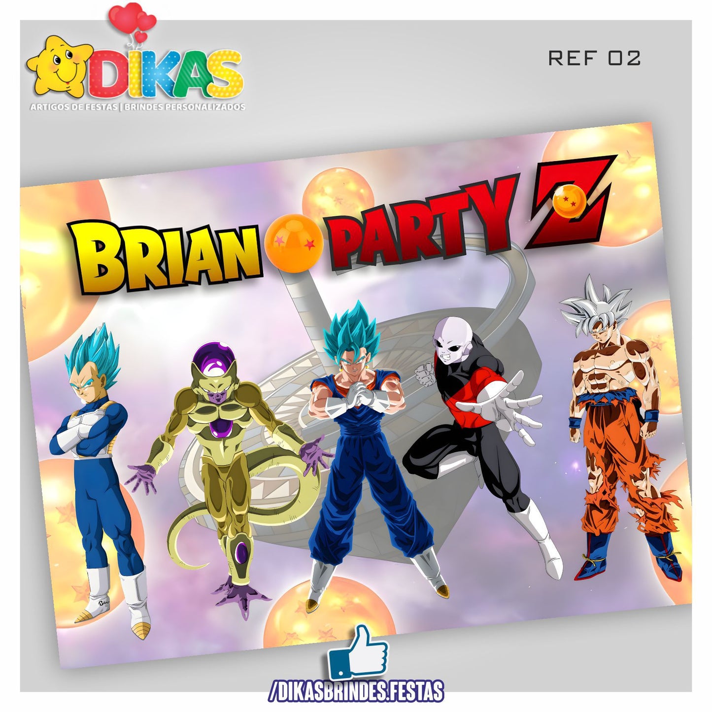 PAINEL TEMÁTICO E/OU PERSONALIZADO - DRAGON BALL