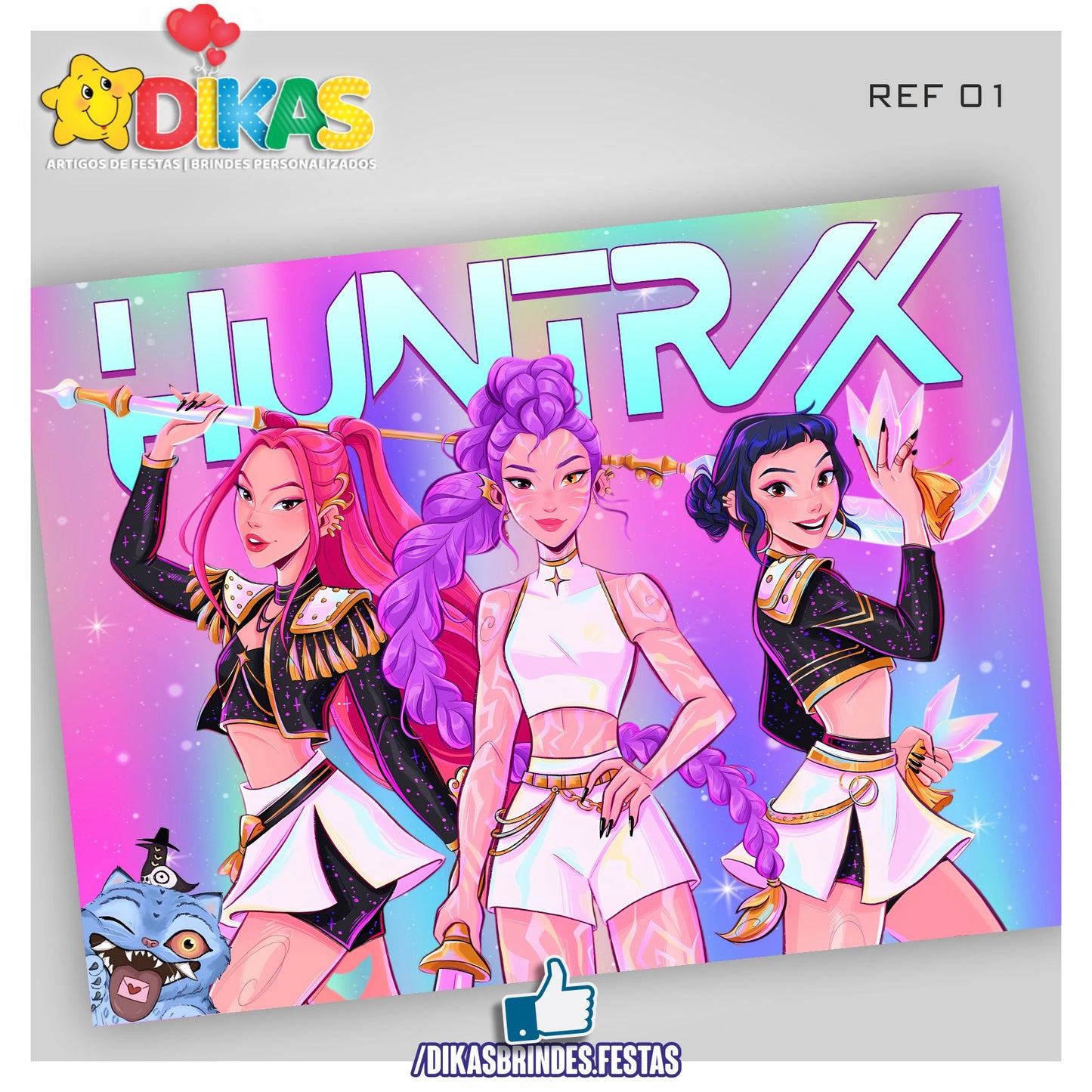PAINEL TEMÁTICO E/OU PERSONALIZADO - GUERREIRAS DO K-POP