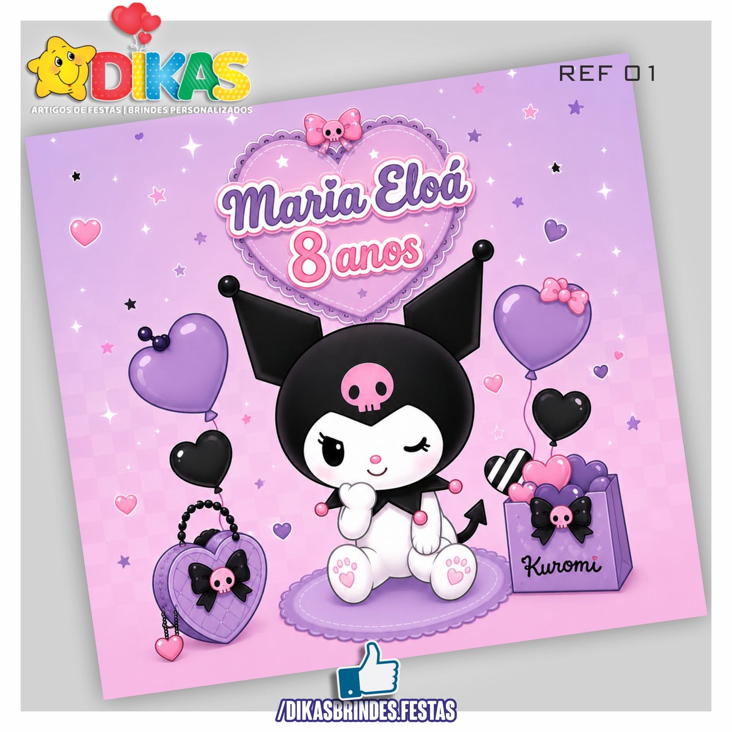 PAINEL TEMÁTICO E/OU PERSONALIZADO - KUROMI