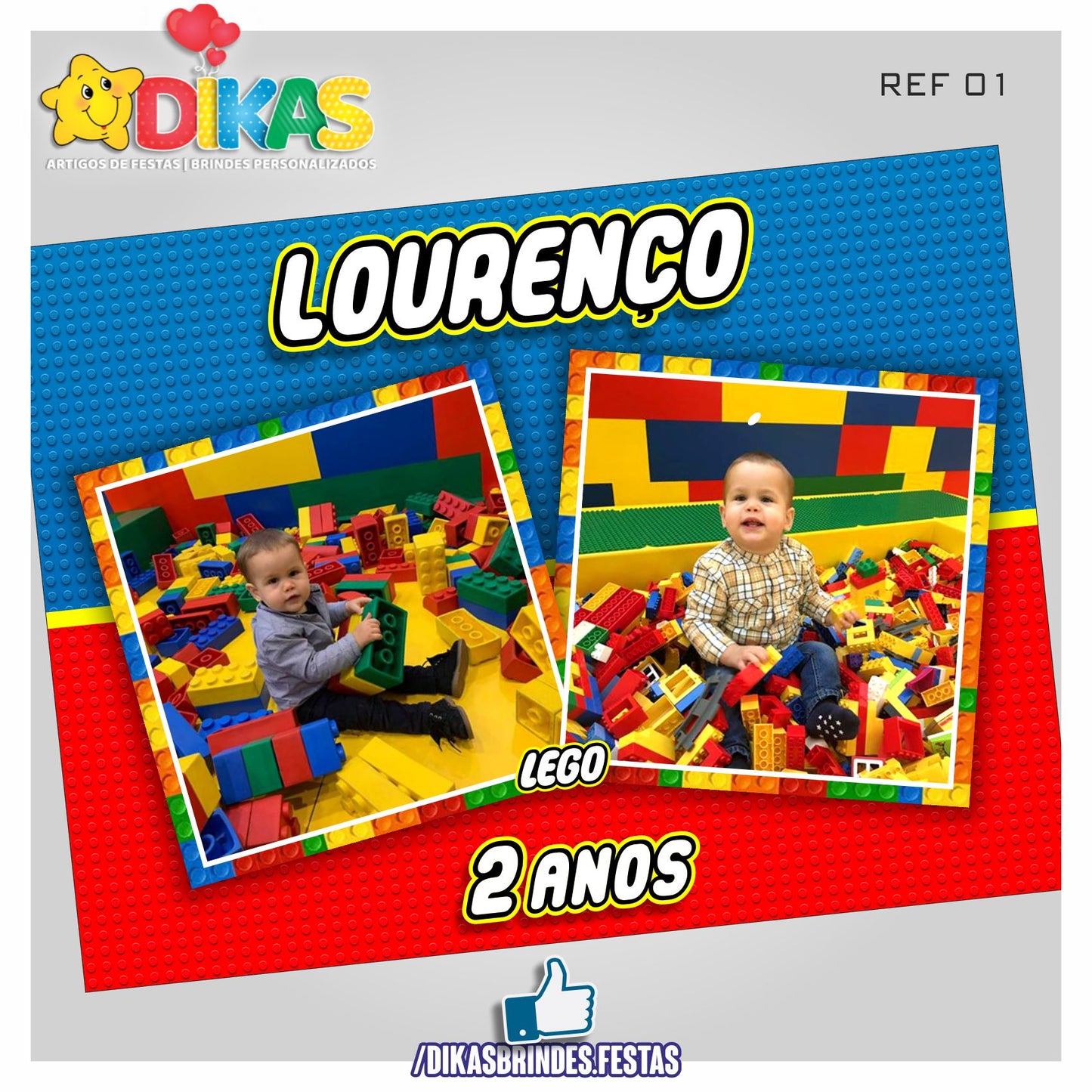 PAINEL TEMÁTICO E/OU PERSONALIZADO - LEGO