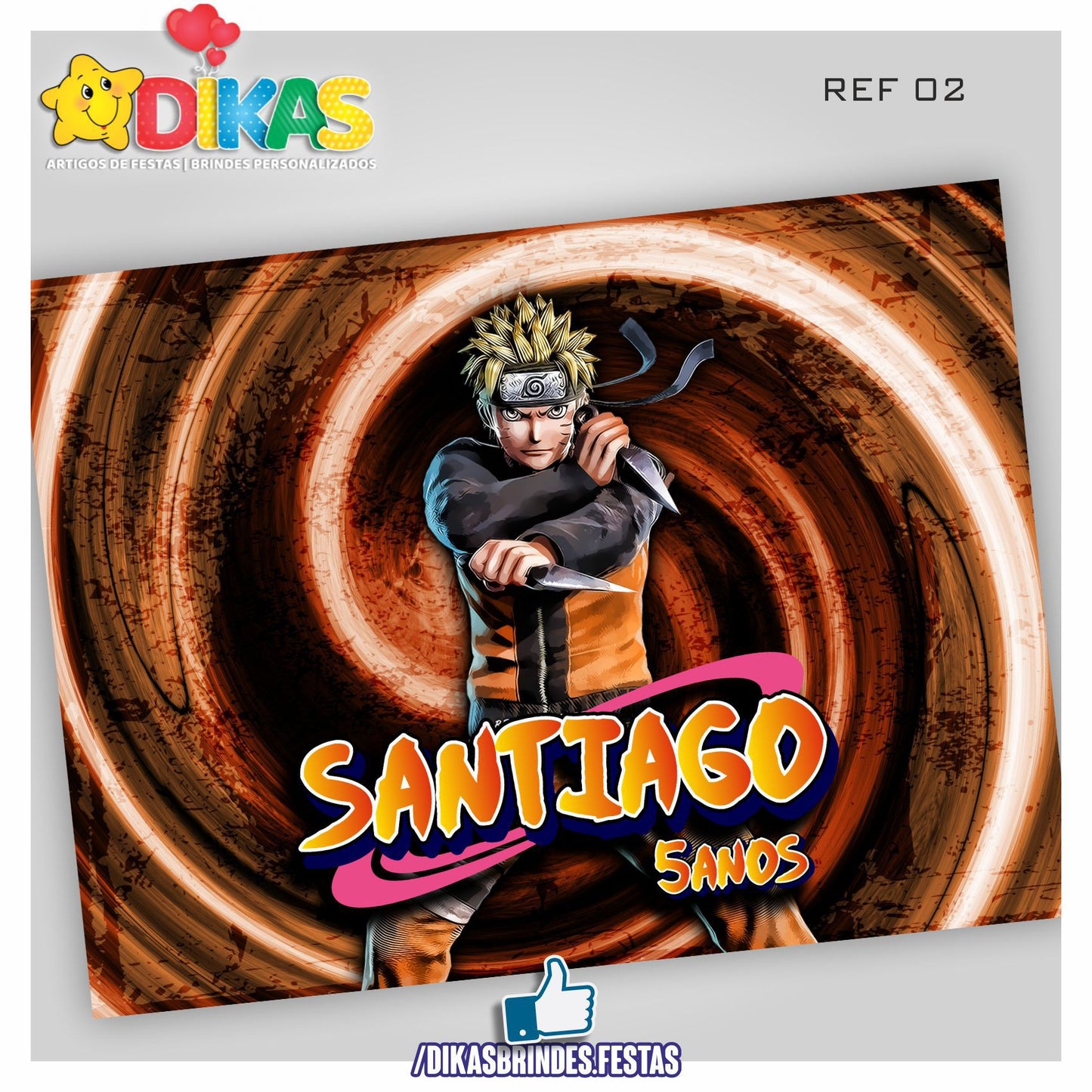 PAINEL TEMÁTICO E/OU PERSONALIZADO - NARUTO