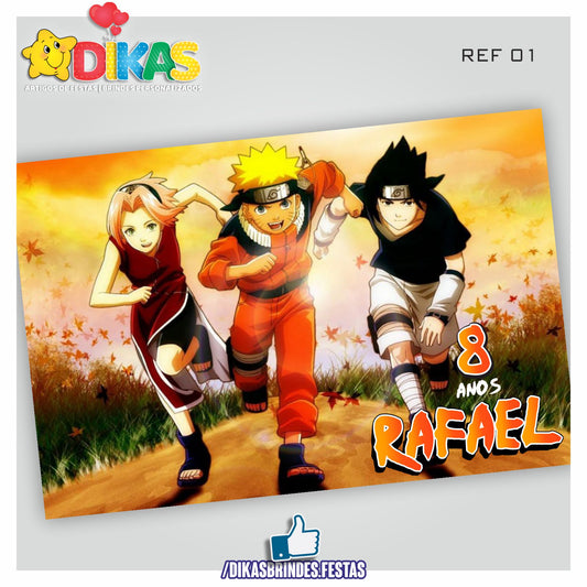 PAINEL TEMÁTICO E/OU PERSONALIZADO - NARUTO