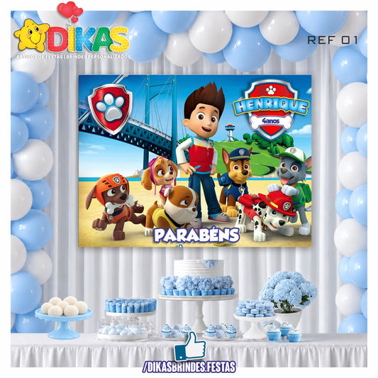 PAINEL TEMÁTICO E/OU PERSONALIZADO - PATRULHA PATA