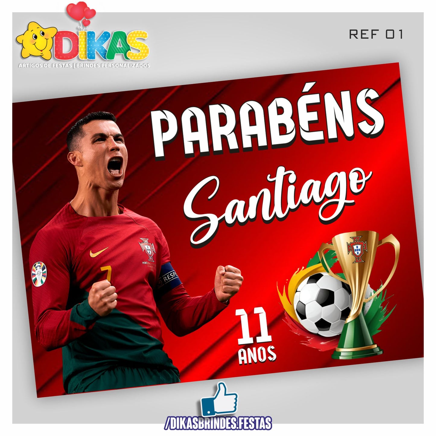 PAINEL TEMÁTICO E/OU PERSONALIZADO - FUTEBOL PORTUGAL