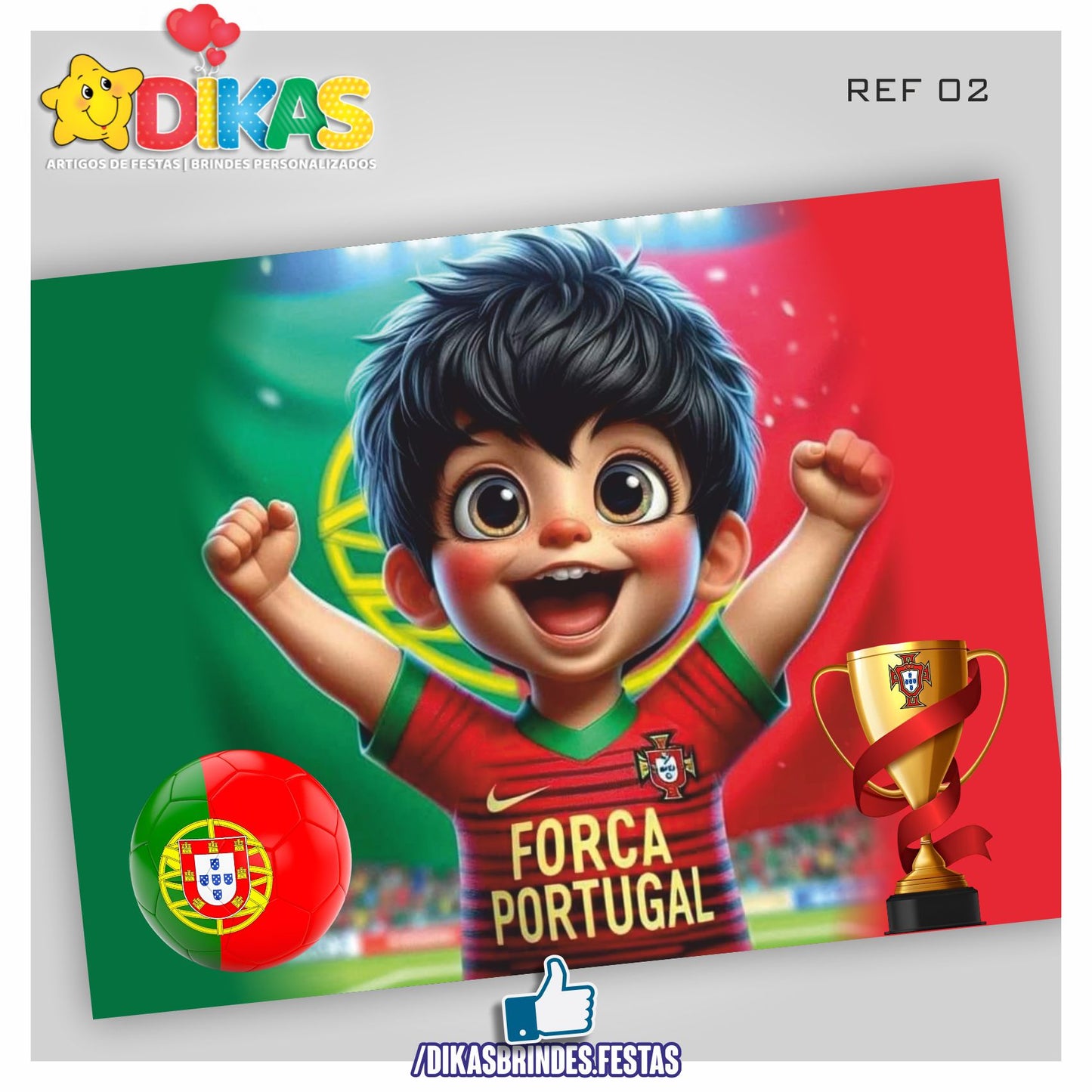PAINEL TEMÁTICO E/OU PERSONALIZADO - FUTEBOL PORTUGAL