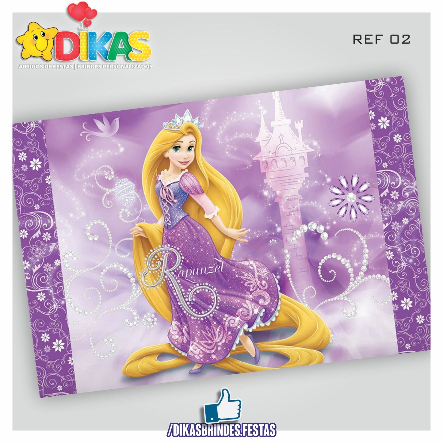 PAINEL TEMÁTICO E/OU PERSONALIZADO - RAPUNZEL